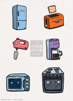 手繪電器圖片素材